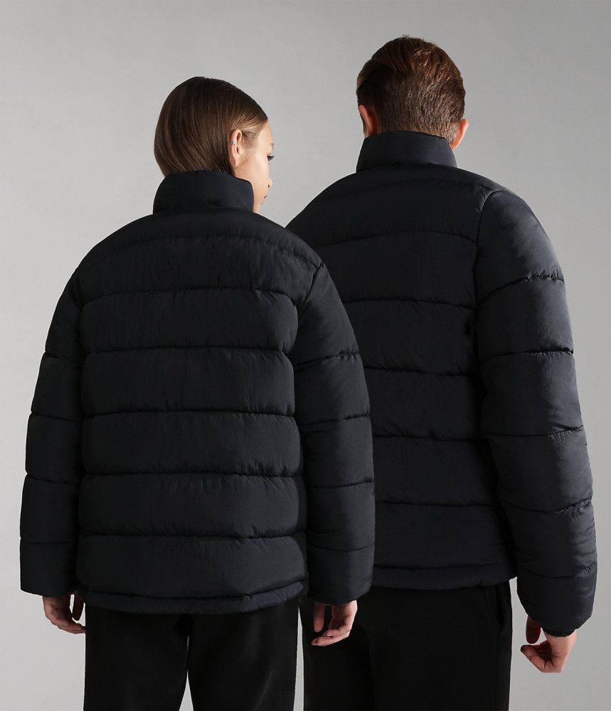 Napapijri Bachar Puffer Jacket (10-16 YEARS) Puffer Jas Kinderen Zwart | IBDGWOZ-86