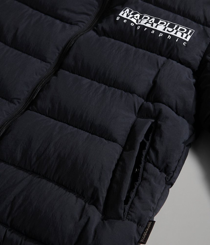 Napapijri Bachar Puffer Jacket (10-16 YEARS) Puffer Jas Kinderen Zwart | IBDGWOZ-86