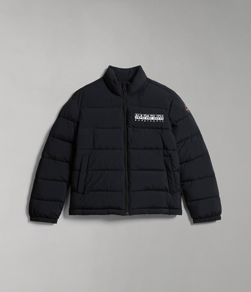 Napapijri Bachar Puffer Jacket (10-16 YEARS) Puffer Jas Kinderen Zwart | IBDGWOZ-86