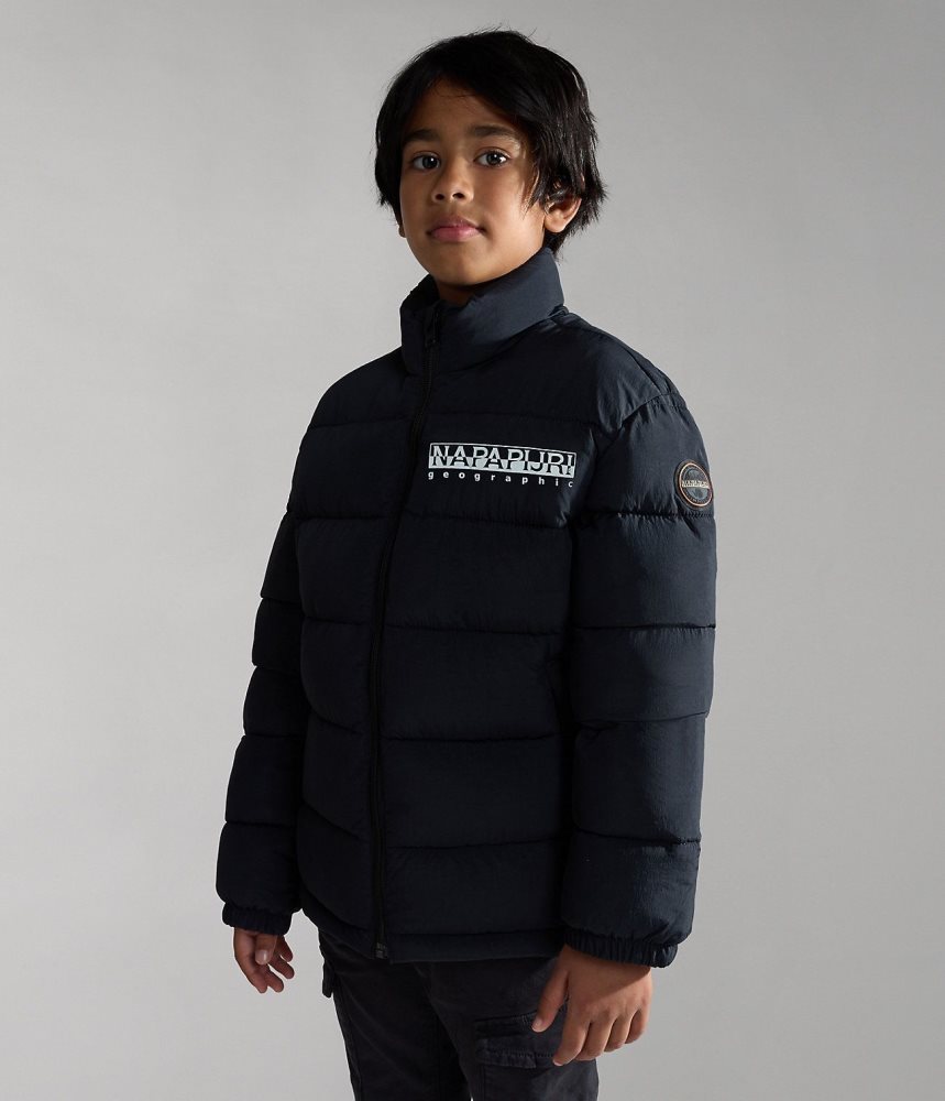 Napapijri Bachar Puffer Jacket (10-16 YEARS) Puffer Jas Kinderen Zwart | IBDGWOZ-86