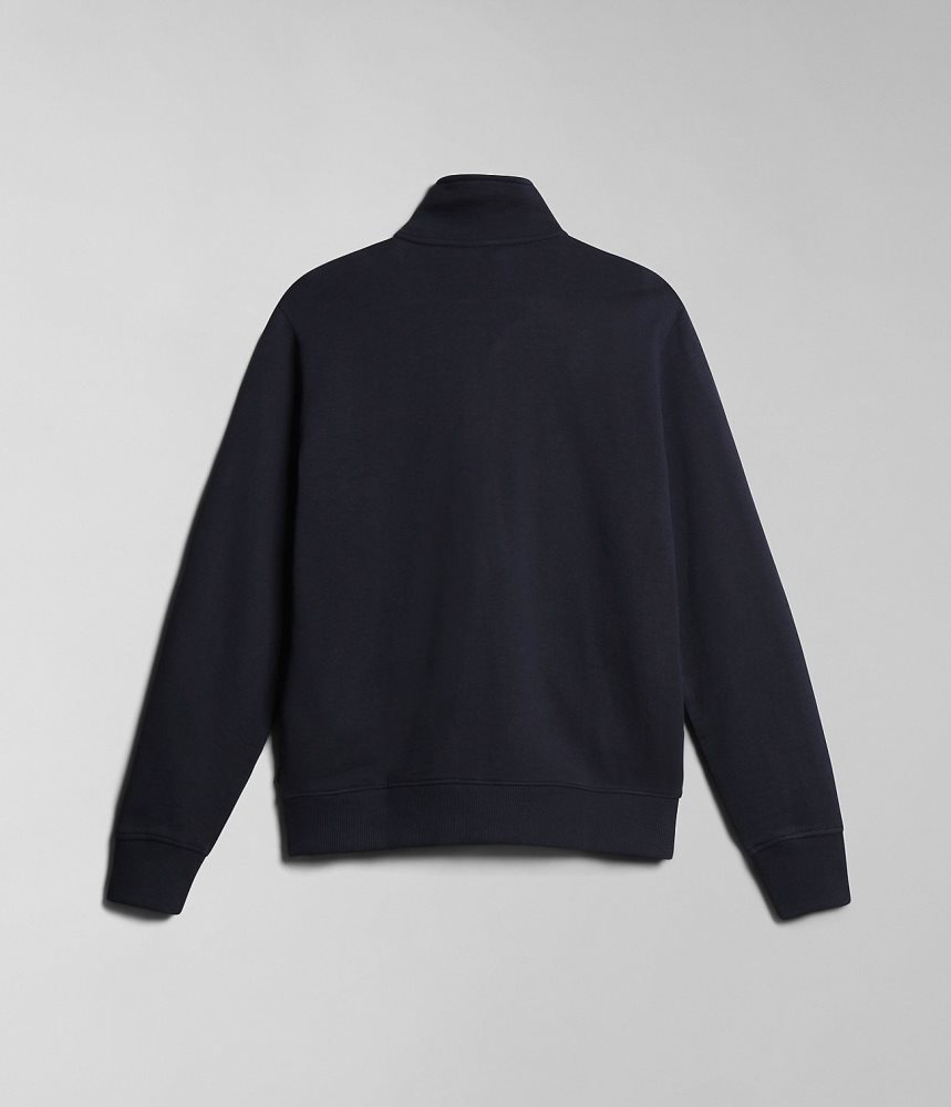 Napapijri Balis Full-Zip Summer Sweatshirt Sweatshirts Heren Donkerblauw | AGIDWBM-51