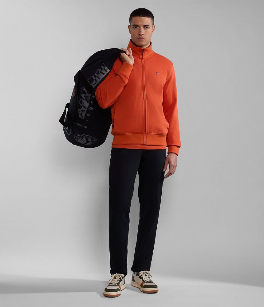 Napapijri Balis Full-Zip Summer Sweatshirt Sweatshirts Heren Oranje | VUYWZJI-82