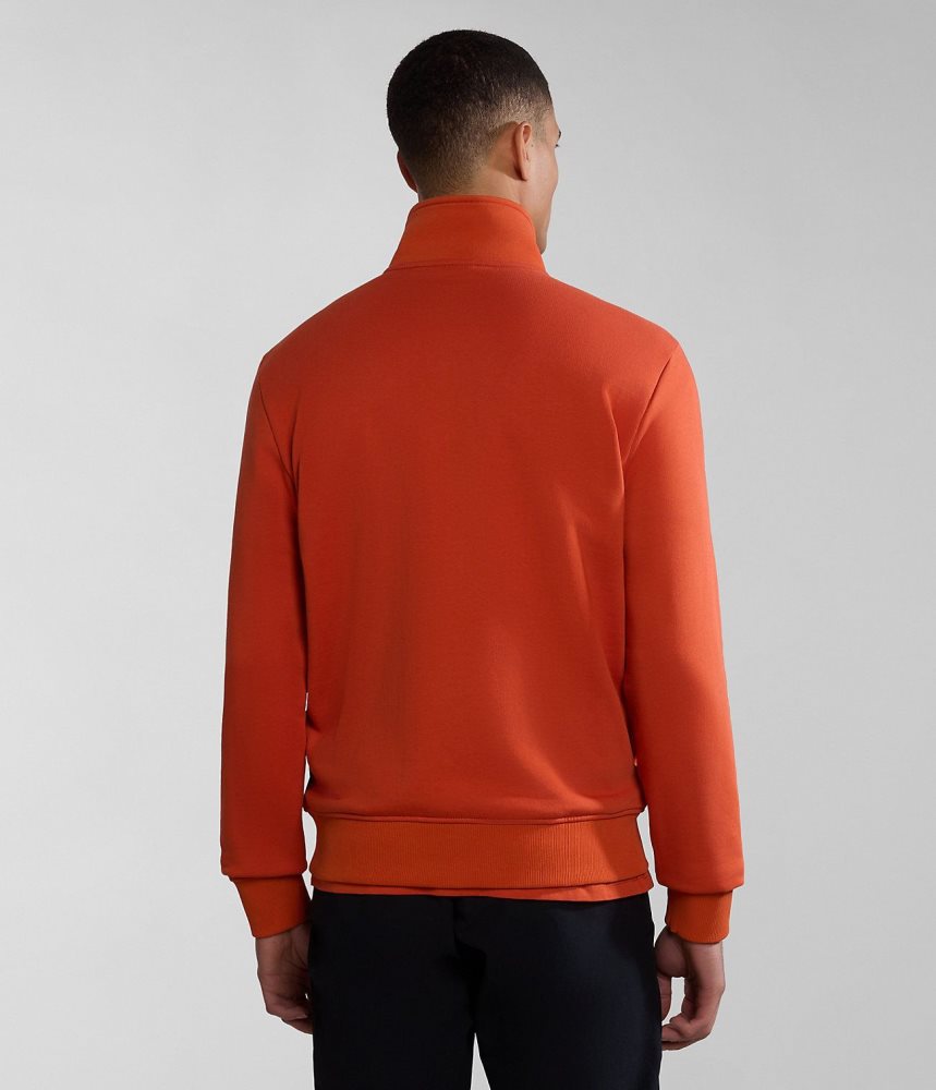 Napapijri Balis Full-Zip Summer Sweatshirt Sweatshirts Heren Oranje | VUYWZJI-82