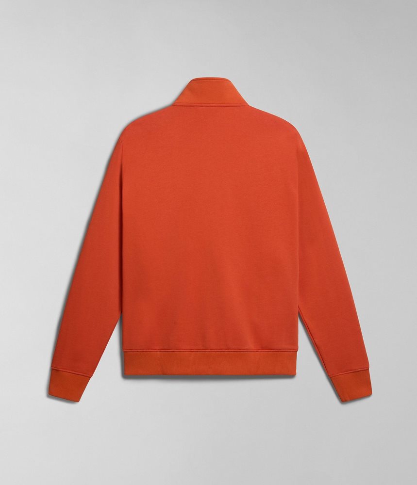 Napapijri Balis Full-Zip Summer Sweatshirt Sweatshirts Heren Oranje | VUYWZJI-82