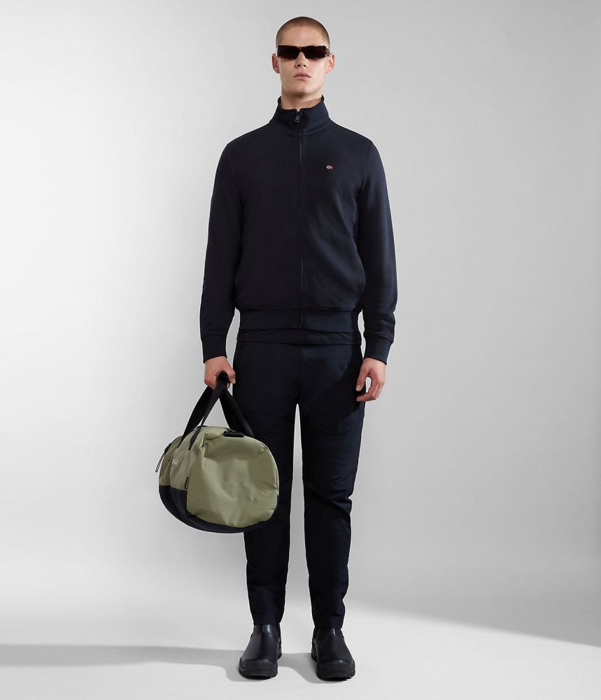Napapijri Balis Full-Zip Summer Sweatshirt Sweatshirts Heren Zwart | TDRCONE-08