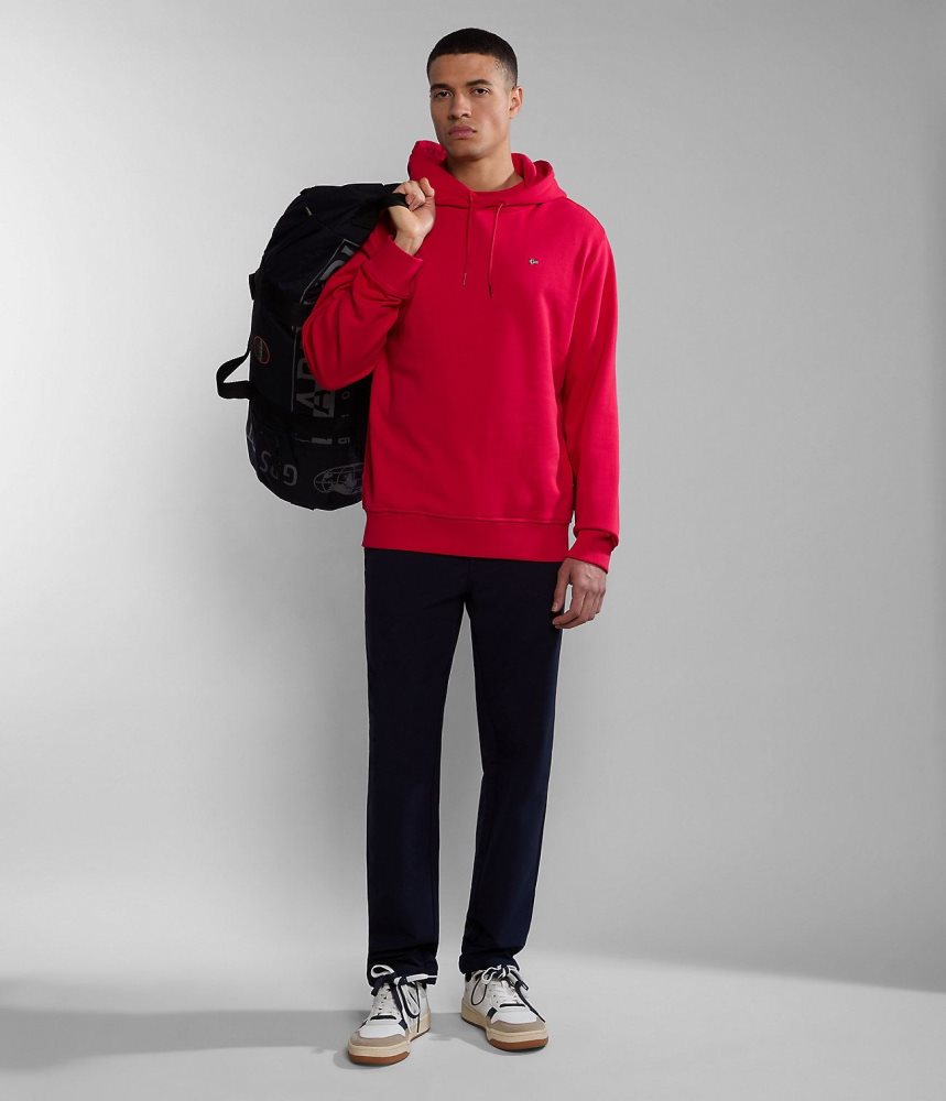 Napapijri Balis Summer Hoodie Hoodie Heren Rood | XPFUODA-86