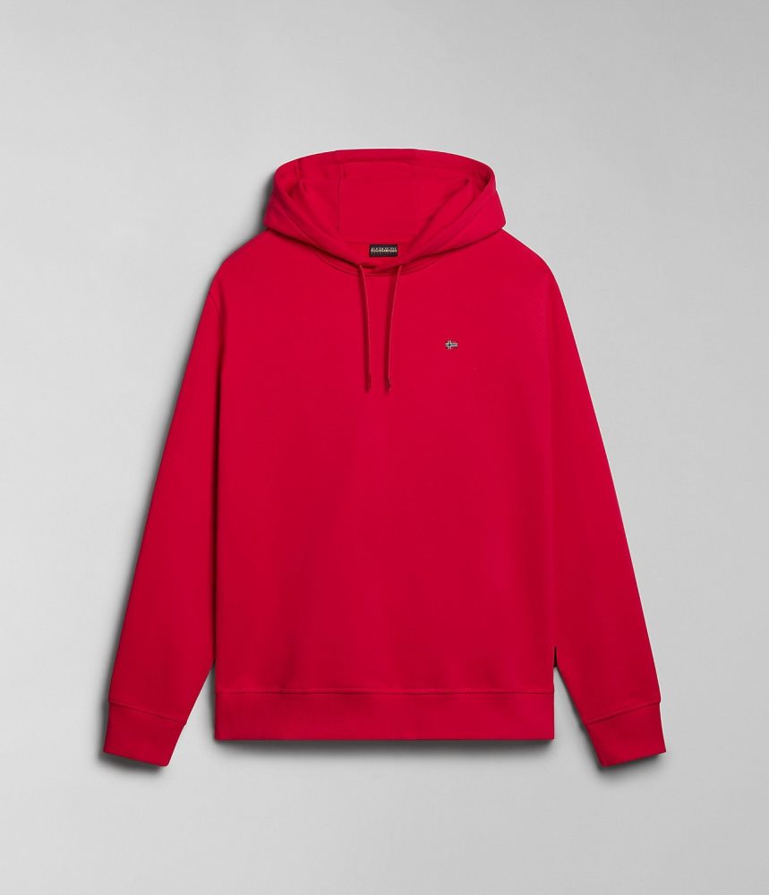 Napapijri Balis Summer Hoodie Hoodie Heren Rood | XPFUODA-86