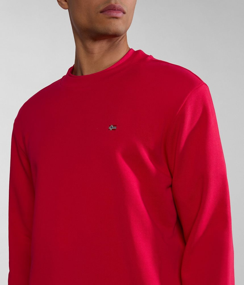 Napapijri Balis Summer Sweatshirt Sweatshirts Heren Rood | CWDROGL-86
