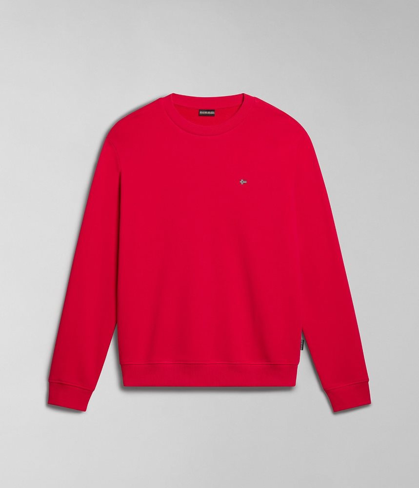 Napapijri Balis Summer Sweatshirt Sweatshirts Heren Rood | CWDROGL-86