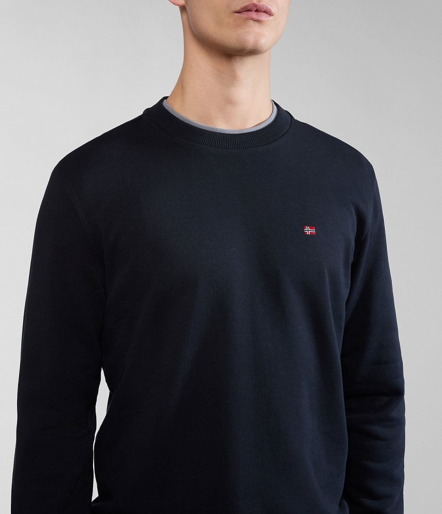 Napapijri Balis Summer Sweatshirt Sweatshirts Heren Zwart | ANRTFBO-57