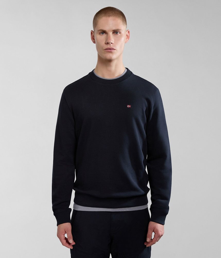 Napapijri Balis Summer Sweatshirt Sweatshirts Heren Zwart | ANRTFBO-57