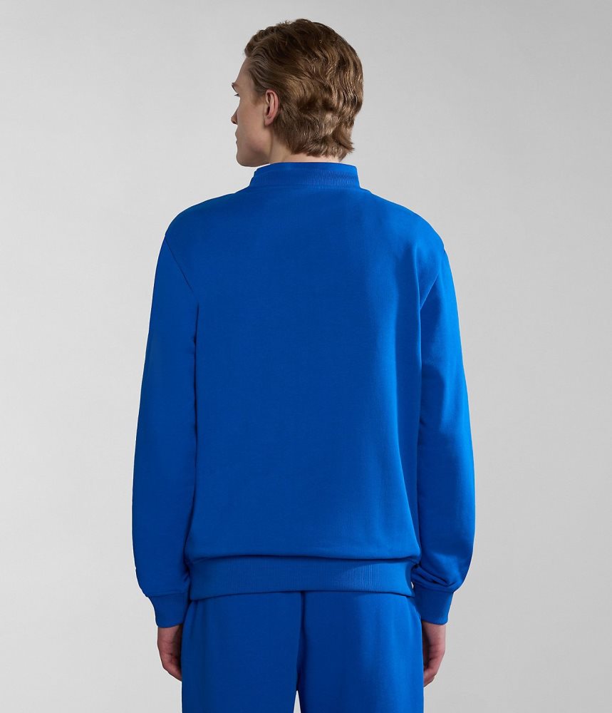 Napapijri Balis Summer Sweatshirt Sweatshirts Heren Blauw | KFYJQVG-65