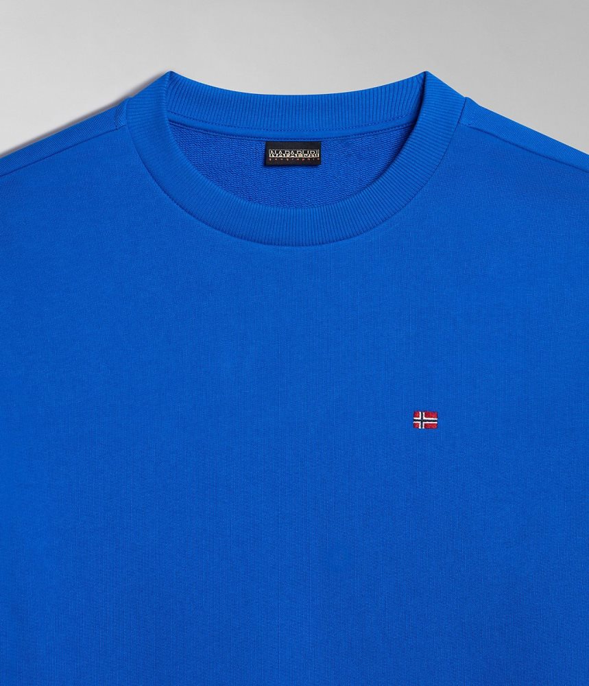Napapijri Balis Summer Sweatshirt Sweatshirts Heren Blauw | KFYJQVG-65