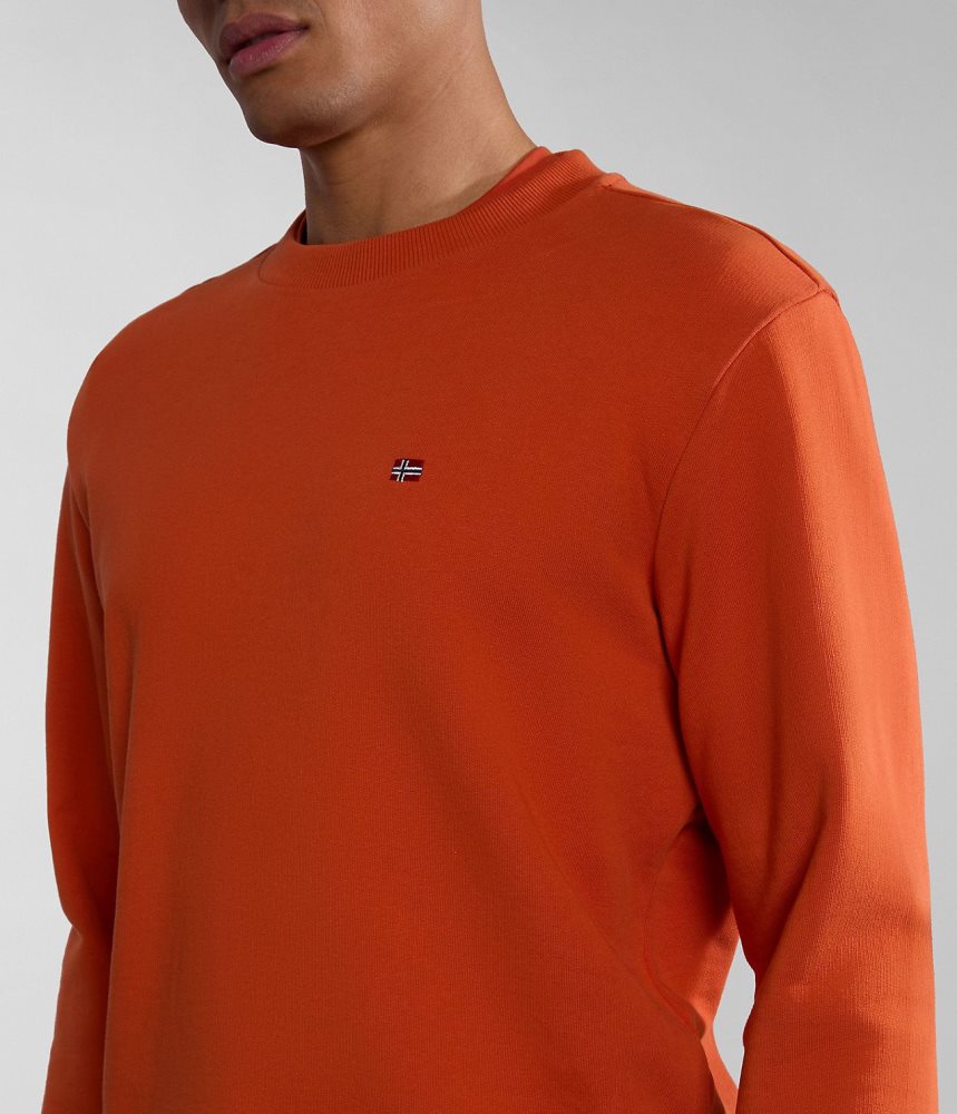 Napapijri Balis Summer Sweatshirt Sweatshirts Heren Oranje | JDABOPW-57