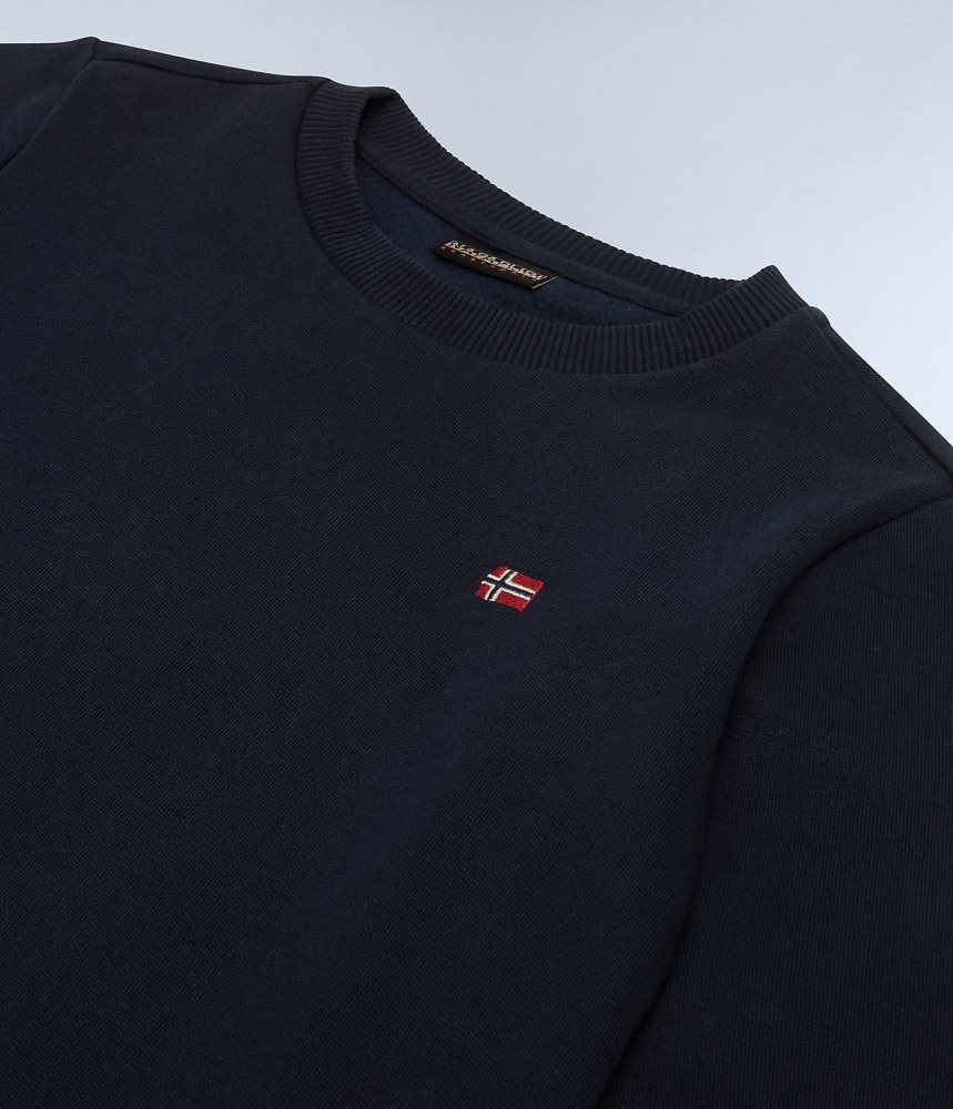 Napapijri Balis Sweatshirt Winter (4-16 YEARS) Sweatshirts Kinderen Donkerblauw | KGJXALW-95