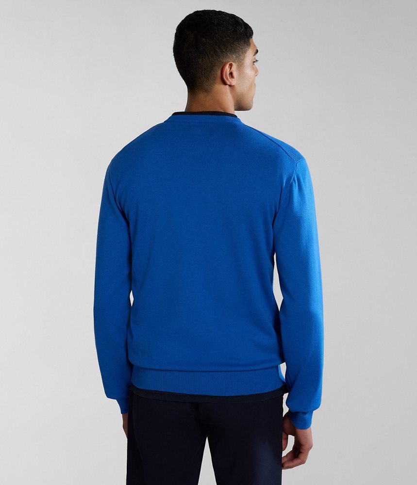 Napapijri Barensee Jumper Jumpers Heren Blauw | RTZVAUH-57