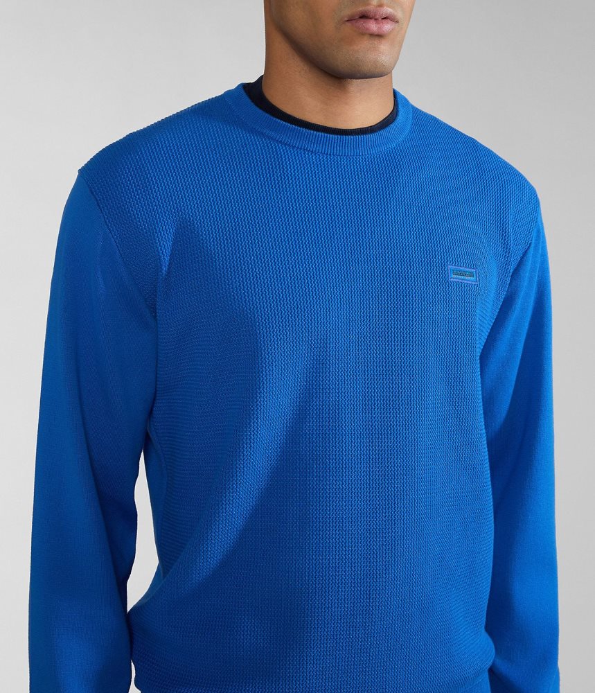 Napapijri Barensee Jumper Jumpers Heren Blauw | RTZVAUH-57