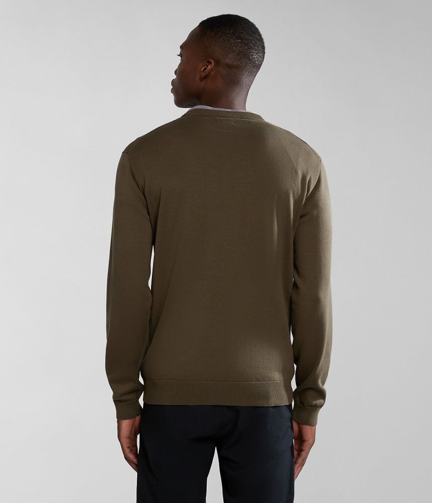 Napapijri Barensee Jumper Jumpers Heren Groen | NJFOIRB-31