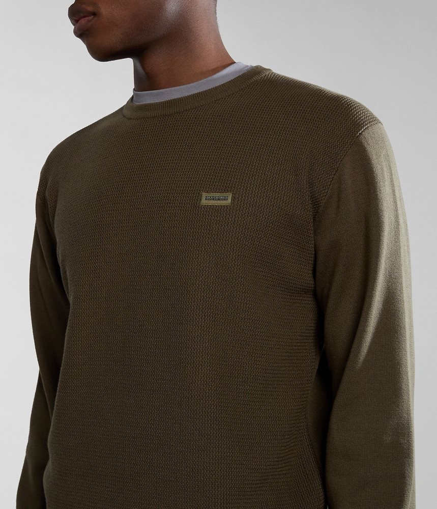 Napapijri Barensee Jumper Jumpers Heren Groen | NJFOIRB-31