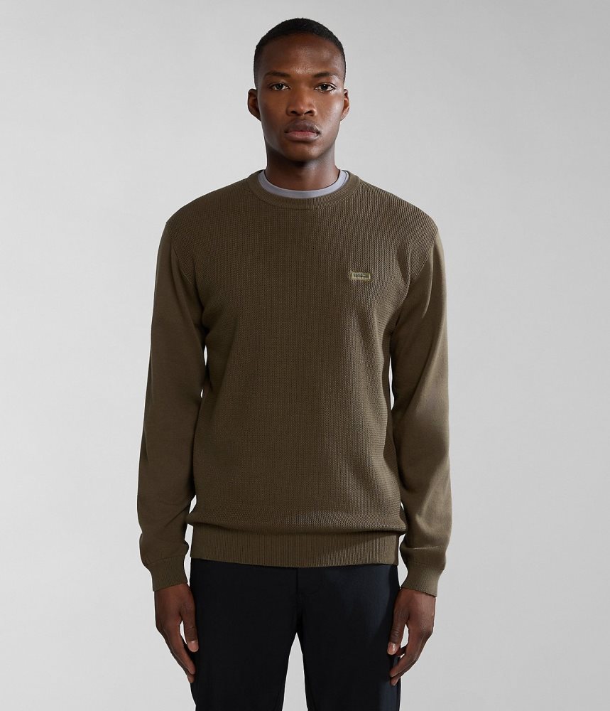 Napapijri Barensee Jumper Jumpers Heren Groen | NJFOIRB-31