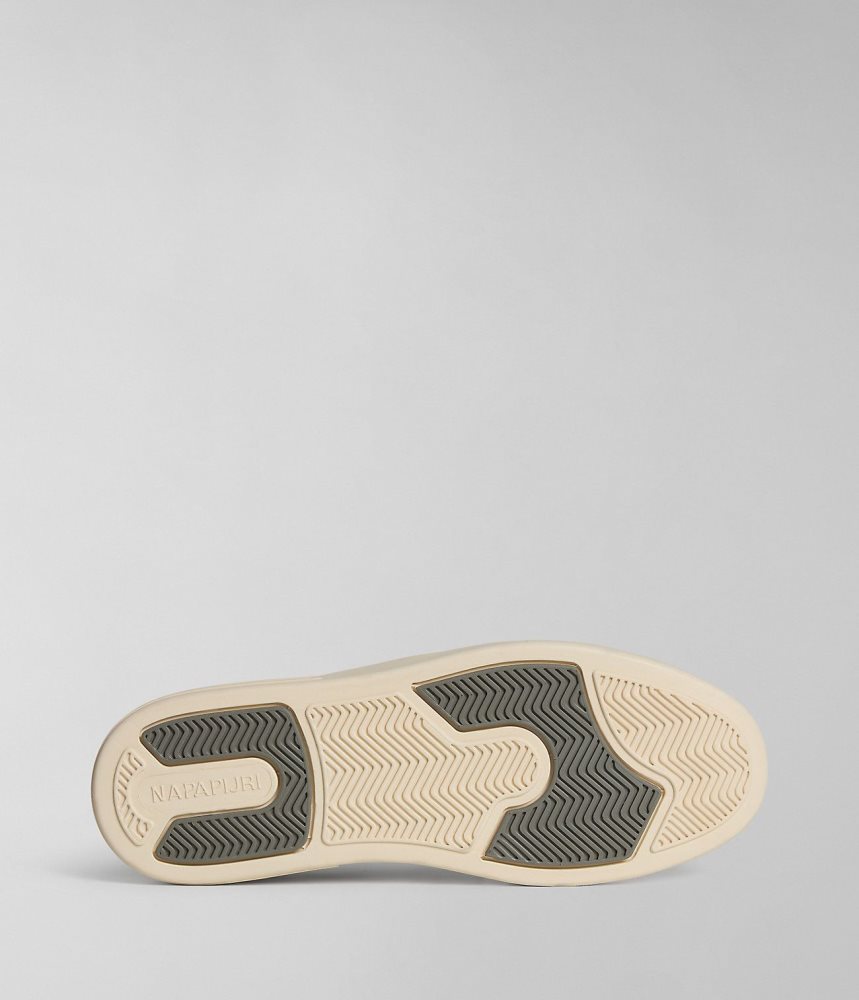 Napapijri Bark Tex Trainers Sportschoenen Heren Beige Grijs | KFSNDRM-38