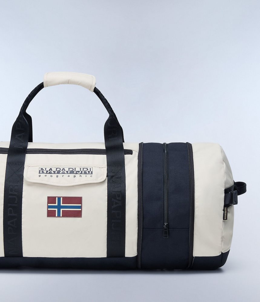 Napapijri Bering Travel Duffle Bag Plunjezak Heren Beige Zilver | FTWUASN-47