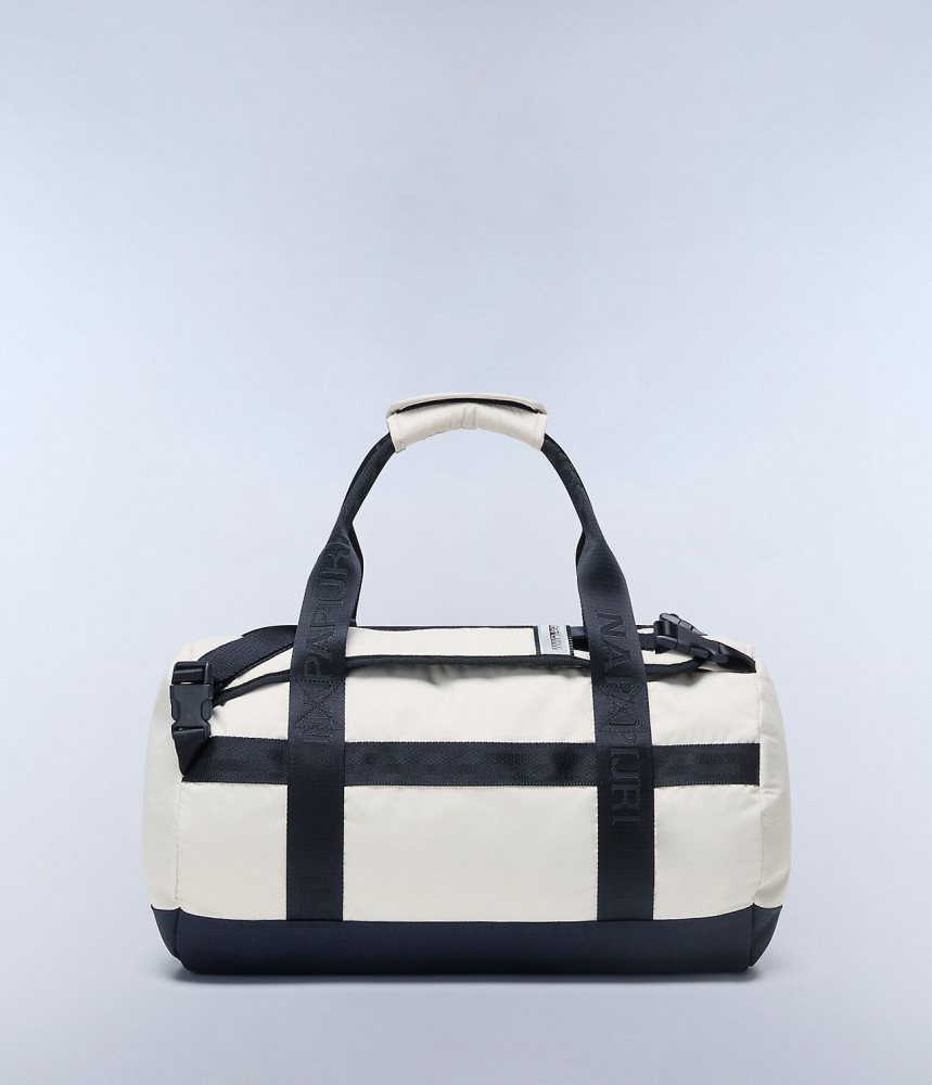 Napapijri Bering Travel Small Duffle Bag Plunjezak Dames Beige Zilver | SXBMNCT-40