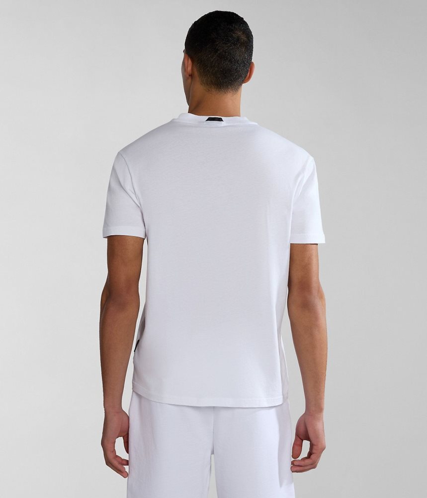 Napapijri Bollo Short Sleeve T-Shirt T-shirts Heren Wit | BULJICX-87
