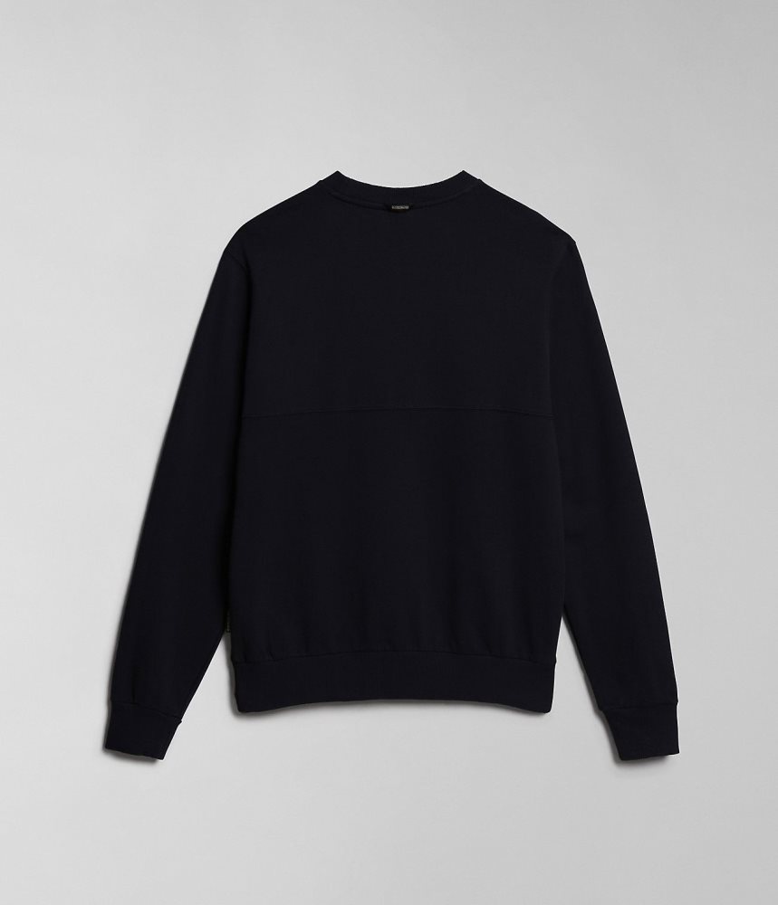 Napapijri Bollo Summer Sweatshirt Sweatshirts Heren Donkerblauw | AOJPZTW-65