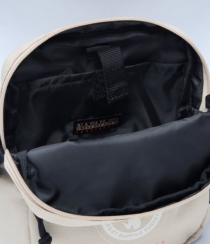 Napapijri Boussine Crossbody Bag Tassen Dames Beige Zilver | OJEWMCQ-40