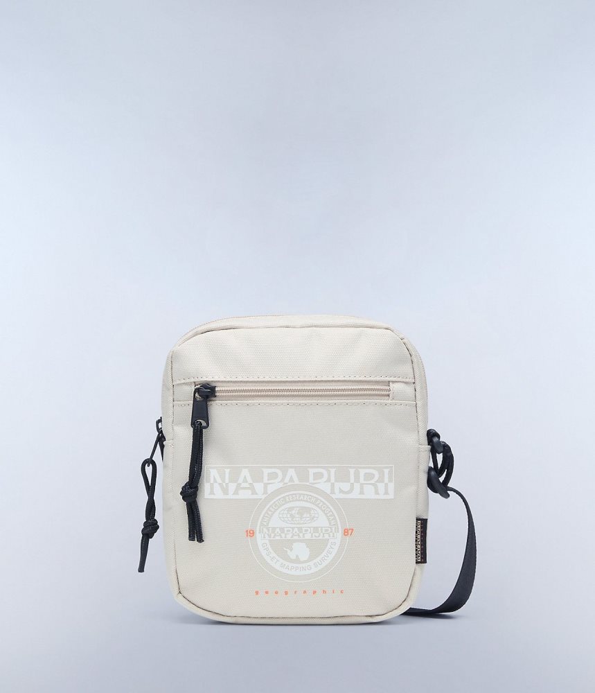 Napapijri Boussine Crossbody Bag Tassen Heren Beige Zilver | OFBAWIT-25