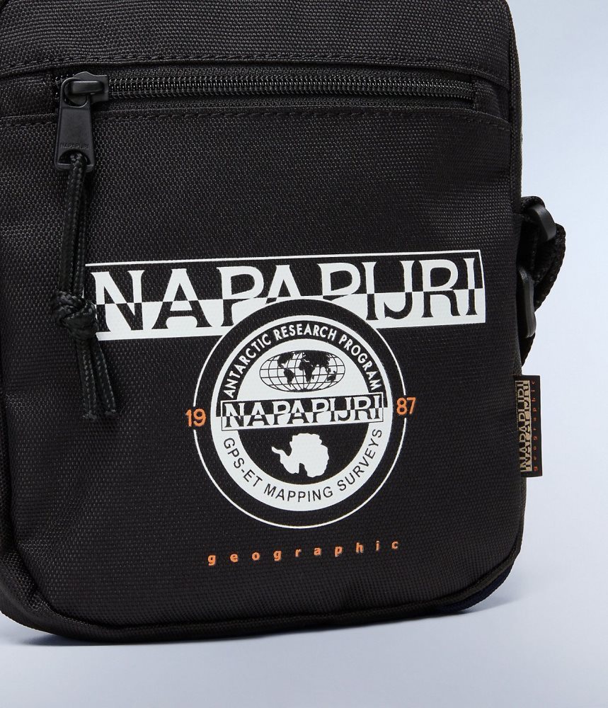 Napapijri Boussine Crossbody Bag Tassen Heren Zwart | HVZIPQG-35