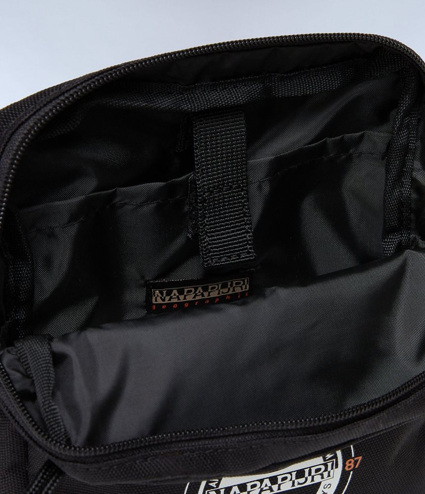 Napapijri Boussine Crossbody Bag Tassen Heren Zwart | HVZIPQG-35