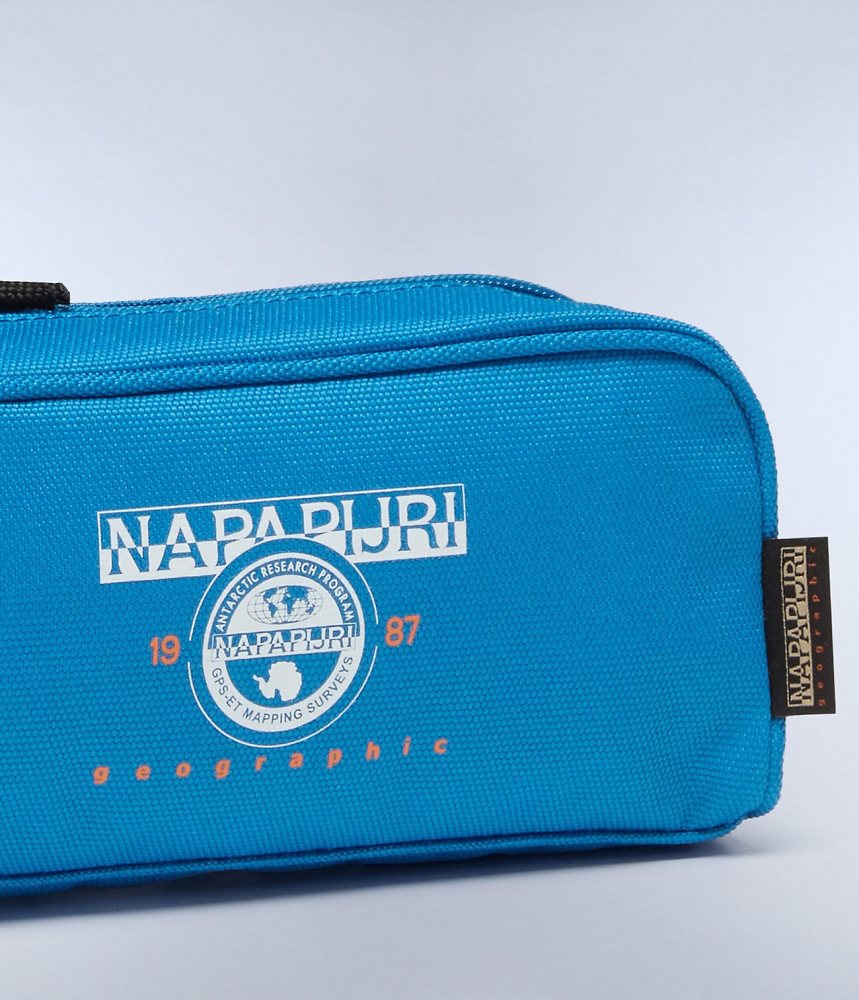 Napapijri Boussine Pencil Case Kleine Portefeuille Dames Blauw | NDHGJLV-38