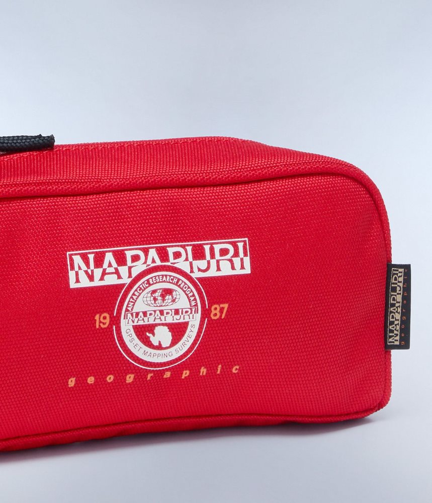 Napapijri Boussine Pencil Case Kleine Portefeuille Kinderen Rood | LCAKOFN-90