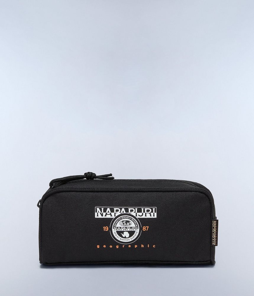 Napapijri Boussine Pencil Case Kleine Portefeuille Heren Zwart | ZVXLOYK-02