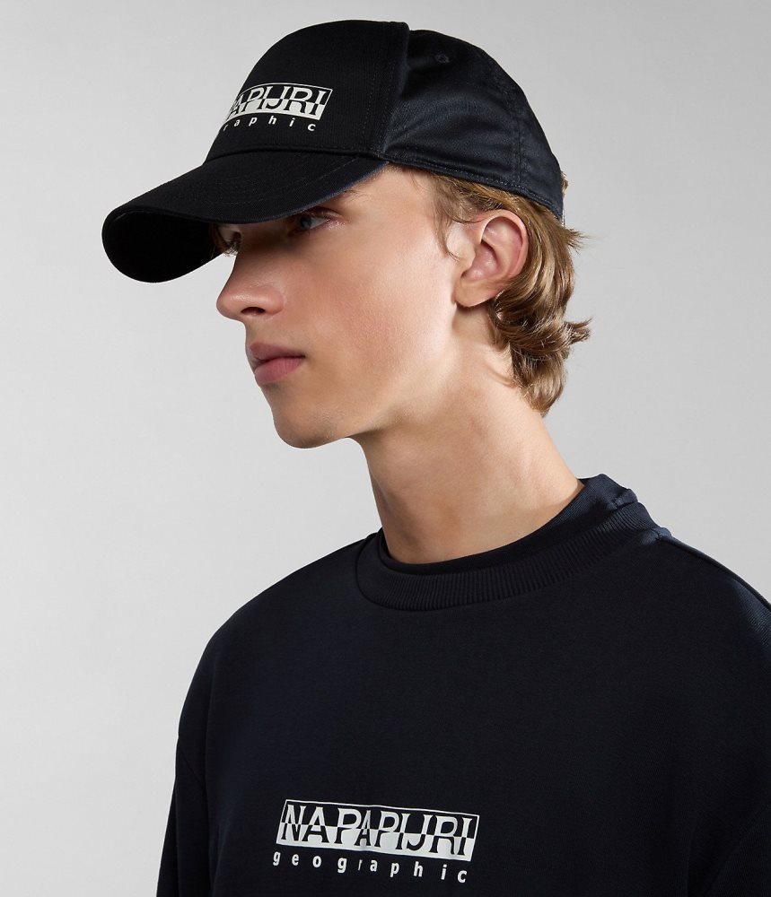 Napapijri Box Cap Hoeden Heren Zwart | FTKQDSR-09
