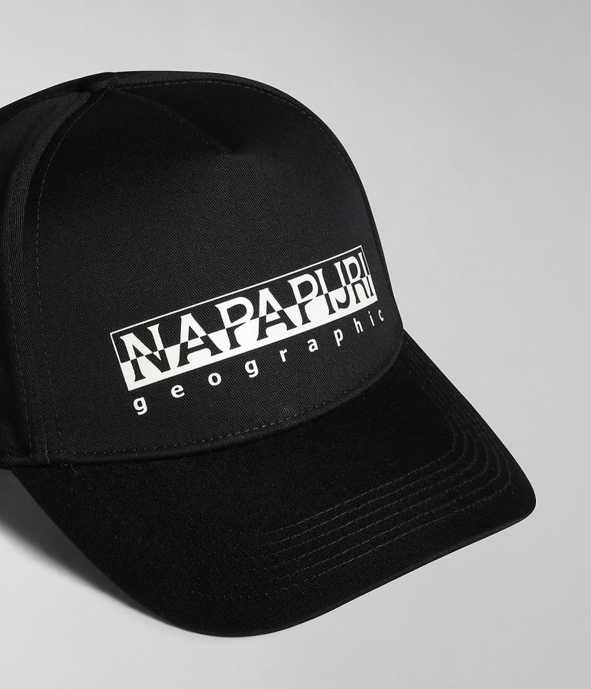 Napapijri Box Cap Hoeden Heren Zwart | FTKQDSR-09