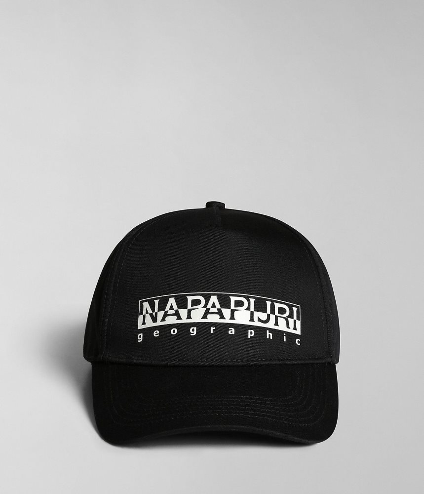 Napapijri Box Cap Hoeden Heren Zwart | FTKQDSR-09