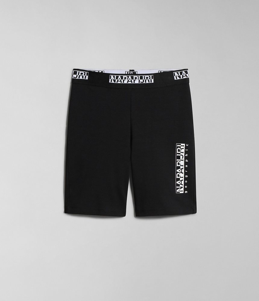 Napapijri Box Cycling Shorts Korte Broek Dames Zwart | WGNLDIH-74