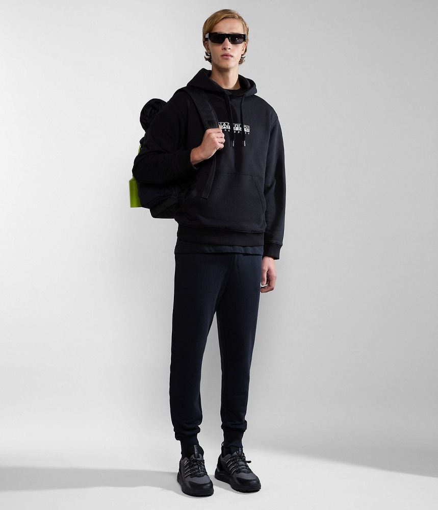 Napapijri Box Joggers Joggingbroek Heren Zwart | WMALGFQ-07