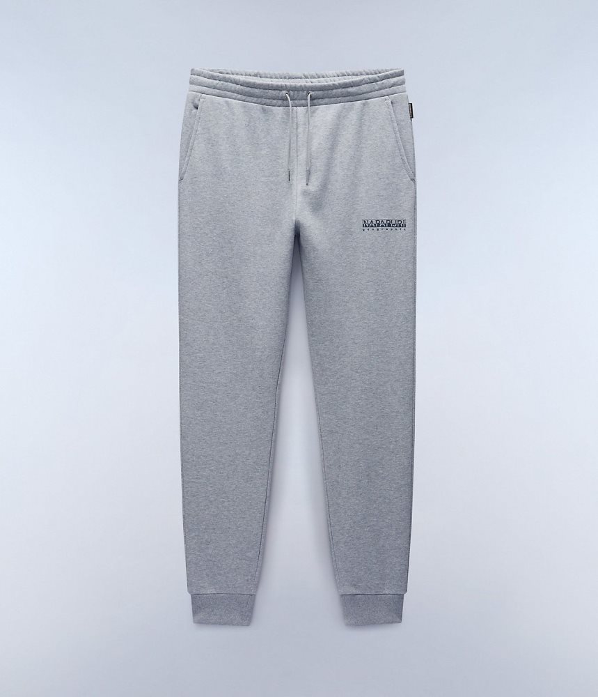Napapijri Box Logo Joggers Joggingbroek Heren Grijs | KXTUFDM-23