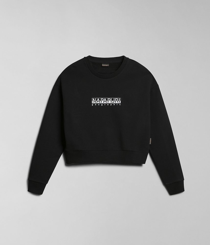 Napapijri Box Sweatshirt Sweatshirts Dames Zwart | XVACZYH-78