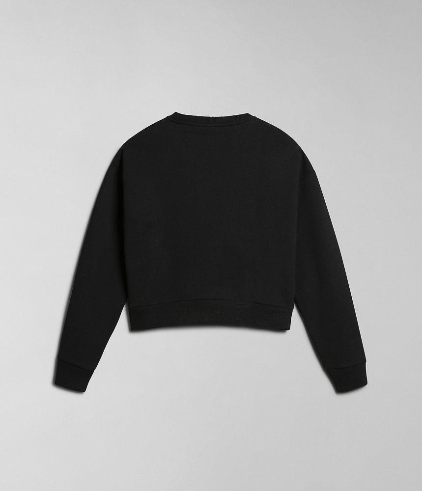 Napapijri Box Sweatshirt Sweatshirts Dames Zwart | XVACZYH-78