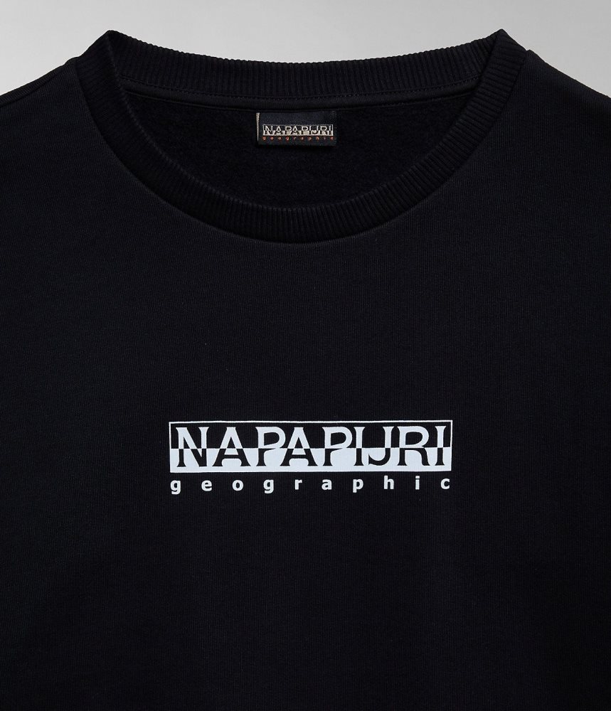 Napapijri Box Sweatshirt Sweatshirts Dames Zwart | XVACZYH-78