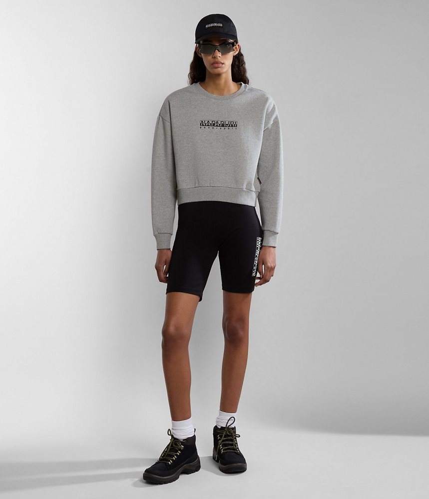 Napapijri Box Sweatshirt Sweatshirts Dames Grijs | SCFTUEK-81