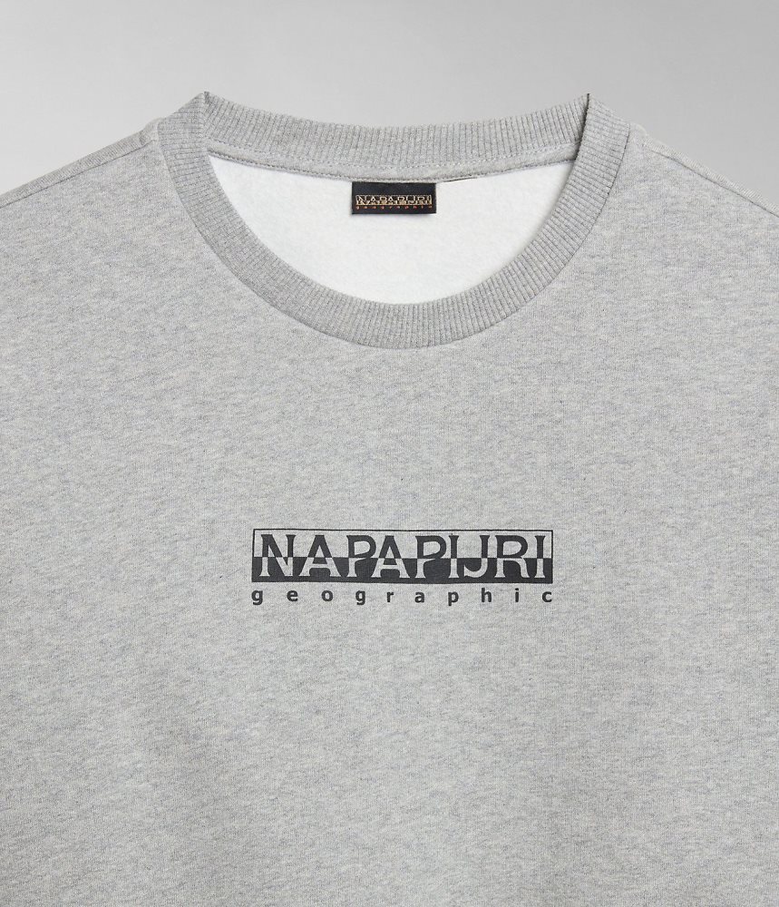Napapijri Box Sweatshirt Sweatshirts Dames Grijs | SCFTUEK-81