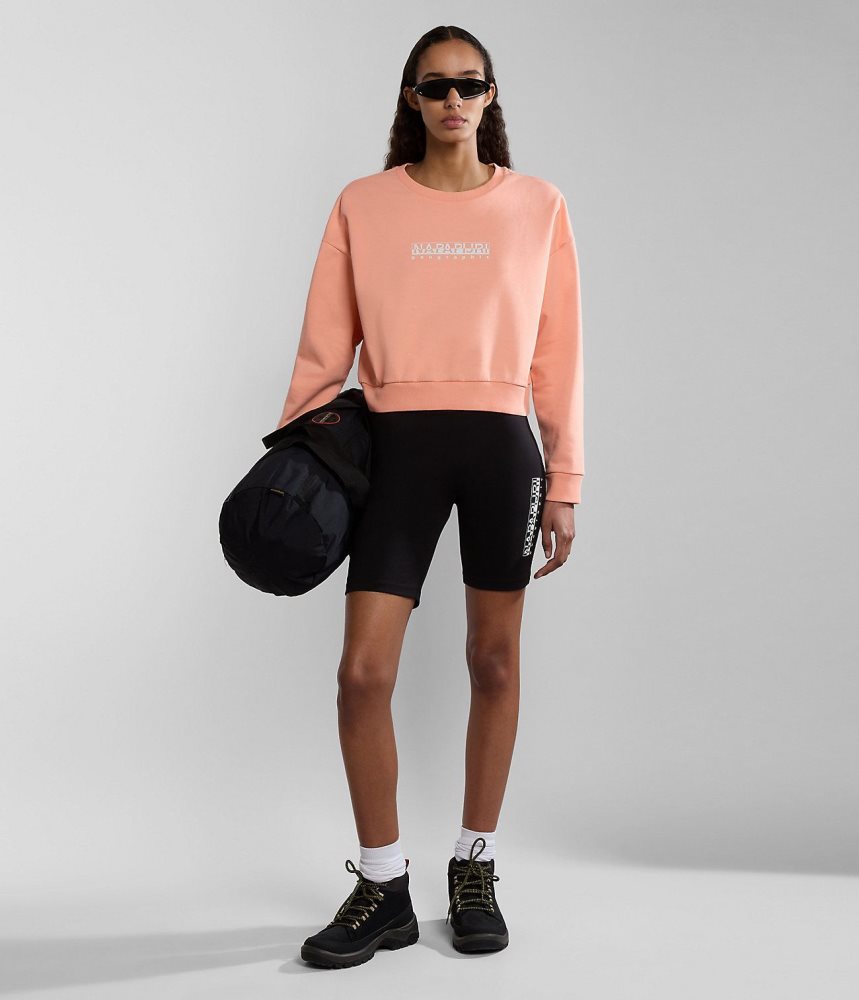 Napapijri Box Sweatshirt Sweatshirts Dames Roze | MUWKJPV-06