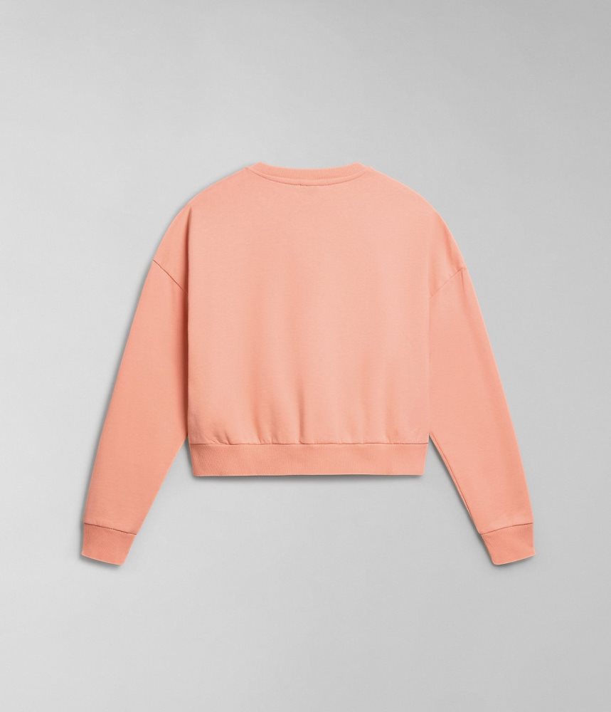 Napapijri Box Sweatshirt Sweatshirts Dames Roze | MUWKJPV-06