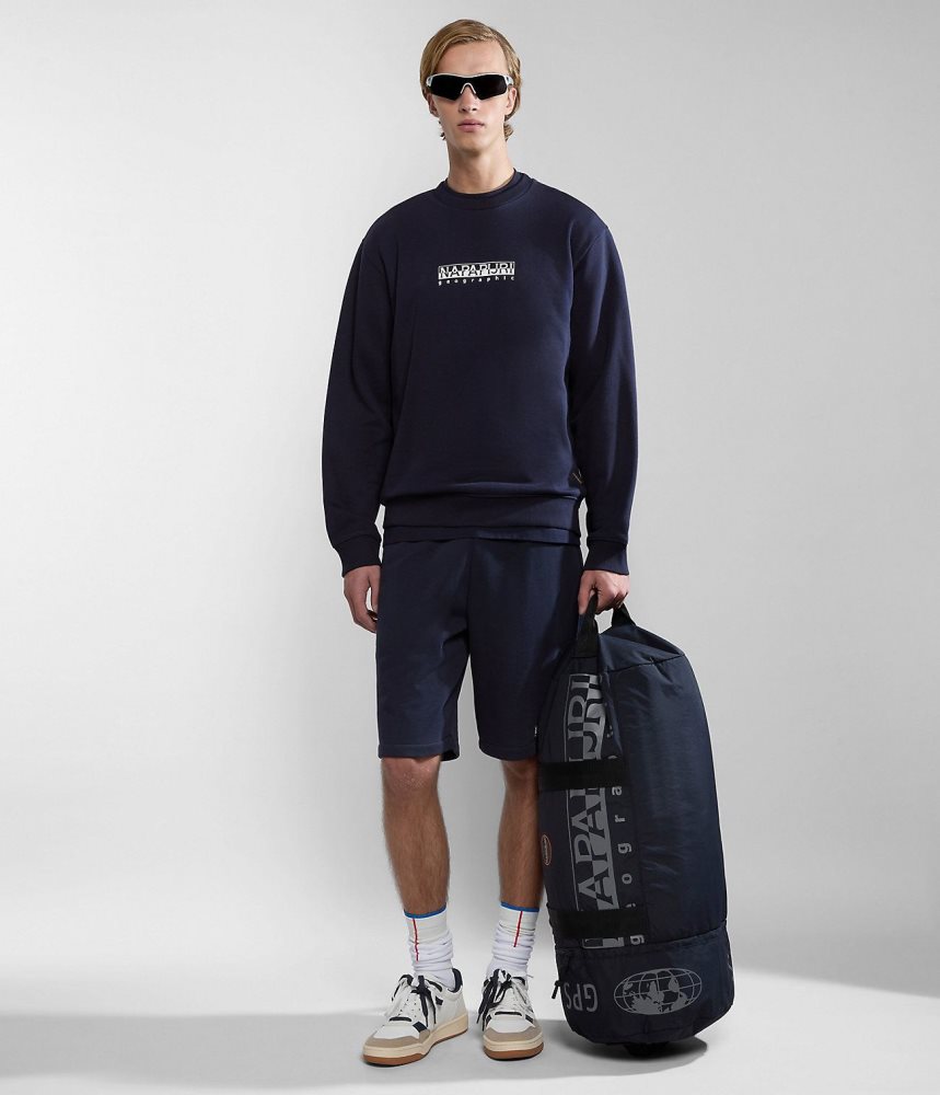 Napapijri Box Sweatshirt Sweatshirts Heren Donkerblauw | TVIOLXW-35